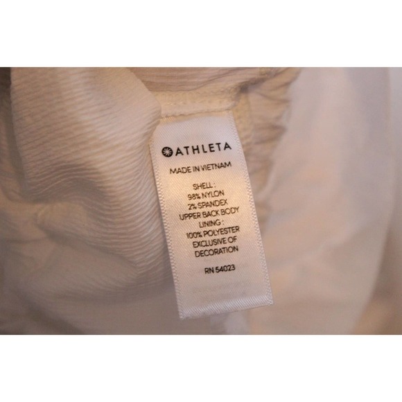 Athleta Avenue Lightweight Jacket White Full Zip Women's Size Medium H14042 - Picture 5 of 12